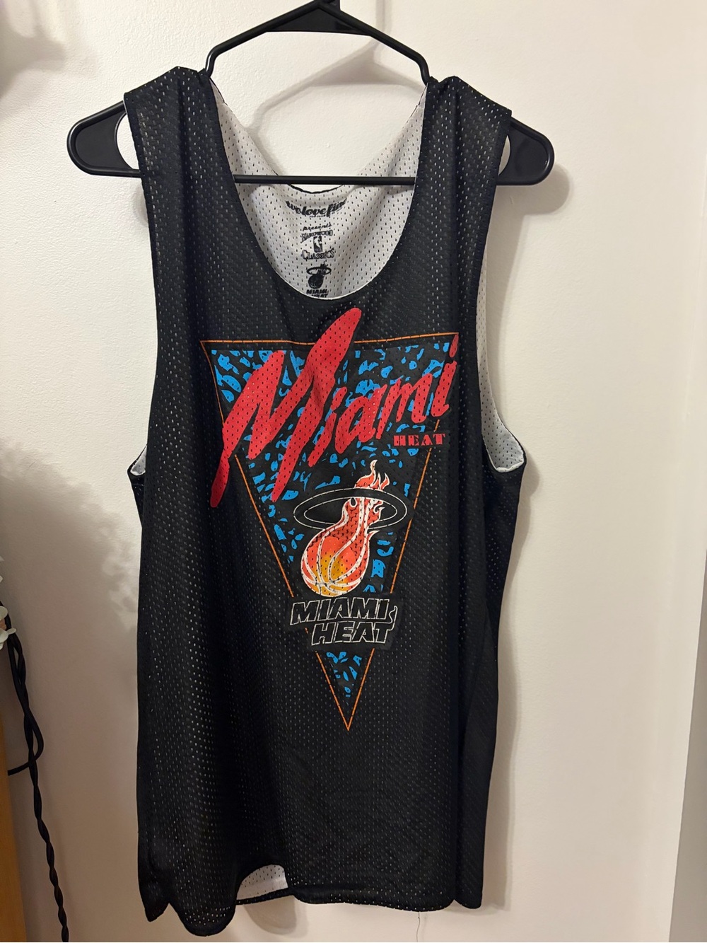 Miami Heat Black Mesh Tank Top -